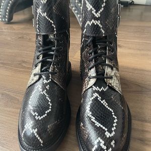 AllSaints Snakeskin Boots NEW